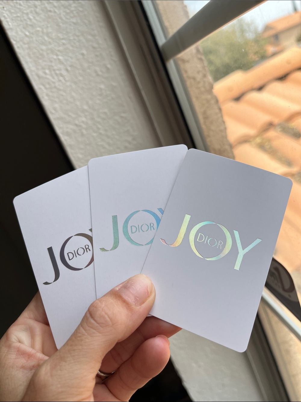 Dior Joy Holographic Cards 3 pack